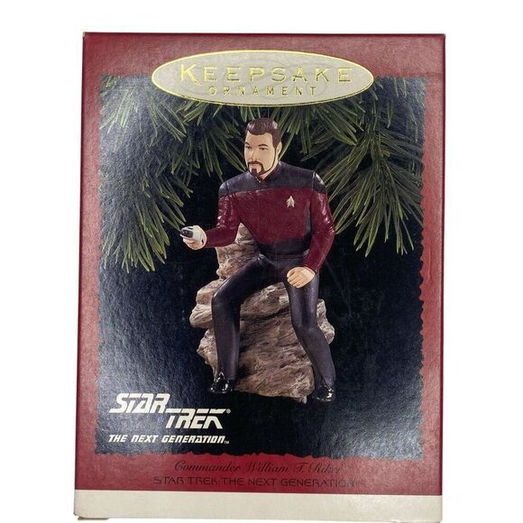 Commander William Riker Star Trek Next Gen Hallmark Ornament - Picture 1 of 3